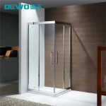 Modern Small Square Shower Compartment with Clear Glass (JJ4408)