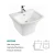 Import Modern washing basins bathroom hand wash sink ceramic wall-hung basin from China