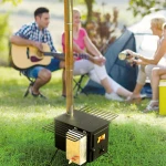 modern wood heater outdoor cooking stove camping wood tent stove