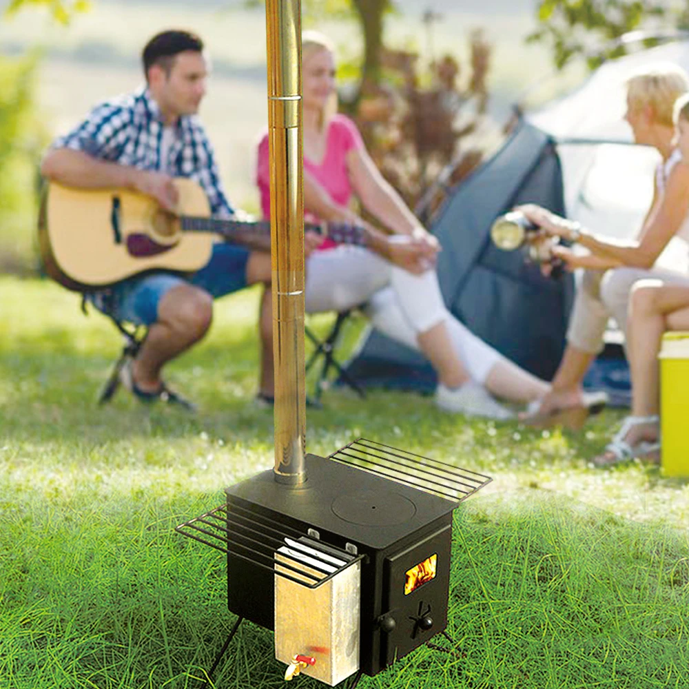 modern wood heater outdoor cooking stove camping wood tent stove