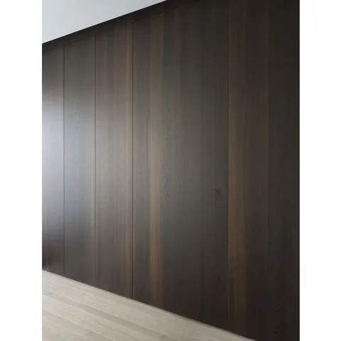 Modern Wood Interior Flush Invisible Door Design with Hidden Hinge Frameless Secret Door inside construction