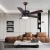 Import Modern Wooden With Remote Control Metal Shelf Led Ceiling Fan Light from China