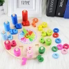 Montessori Early Education Teaching Aids Math Toys Digital Clock Wooden Toy Count Geometric Shape Matching
