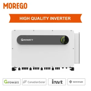 Moregosolar on-Grid Solar Energy System 50kw 60kw 70kw 80kw 100kw with Growatt Inverter