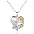 Import Mothers Day Gift Necklace 925 Sterling Silver Crystal Heart Flower Pendant Mom Necklaces Jewelry from China