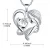 Import Mothers Day Gift Necklace 925 Sterling Silver Crystal Heart Flower Pendant Mom Necklaces Jewelry from China