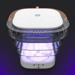 Moyu Third Generation Folding Portable Washing Machine Portable Compact Laundry Dehydrated Washing Machine for Business Travel