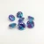 Multi-color synthetic zirconia aquamarine loose gemstone for fusion stone jewelry