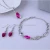 Import multi colors wholesale fashion accessories crystal necklace&bracelet&earring wedding and bridal jewelry sets from China