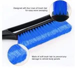 Multi-function Heavy Duty Ergonomic Foam Grip Car Snow Brush with Detachable Ice Scraper