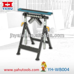 Multi function height adjustable woodworking benches for sale with 4 Function support head