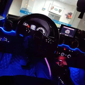 Music Control Car Interior Light Decoration RGB LED Strip Lights with Remote USB Atmosphere Decorative Lamp 12V