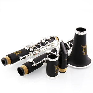 Musical woodwind Instrument A306 Bakelite Nickel Plated 17 Keys Bb Tone Clarinet