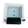 Nail salon equipment white foot tub bath spa sink portable pedicure bowl in pedicure chair