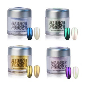 [NailSketch] Korean Nail Metal Color Mirror Powder 4 Colors for Nail Art Decoration OEM Custom label Wholesale