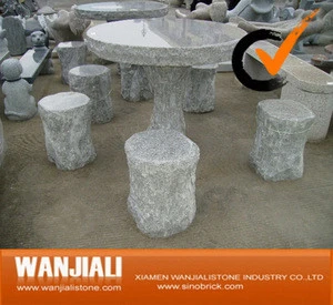 Natural Granite Table/Chair/Bench For Garden/ Park