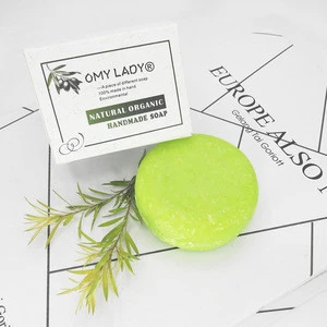 Natural Hair Strengthen OMY LADY Olive Oil Handmade Hair Shampoo Bar Soap