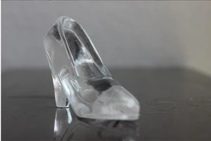 Natural Quartz Crystal High-heel Shoes / Crystal Healing Shoes Crafts for Sale
