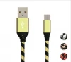 New 3ft 6ft 10ft Nylon Braided Mobile Phone Charger Cable for iPhone Android Type C