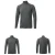 Import New arrival custom mens half zip compression thin long sleeve run top cycling wear from China