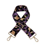 New Arrivals Custom Fashion Leopard Wide Adjustable Replacement Shoulder Crossbody Bag Purse Canvas Straps Accessories