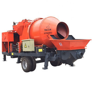 new condition and after sale service small portable concrete mixer machine with pump in india