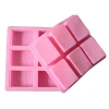 New Design Custom 6 Cavity Soap Mold Silicon Rectangle baking molds  Handmade Soaps Making Craft DIY silicone soap mold