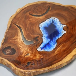 New Design Epoxy Resin Tabletop Home Furniture Walnut  Wooden resin river table top