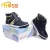 Import New Design Kids Sports Shoes High Ankle Sneaker for Boy Skateboard Leather Shoes Minions Design from China