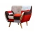 Import New design living room upholstered patchwork fabric one seat chair from China