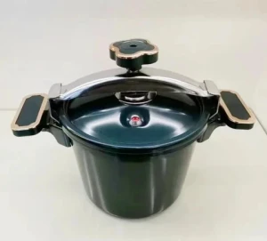 New Design Portable Non-stick Pan Marble Coating Aluminum Trapezoid Pressure Cooker Cooking Pot Sale 5L 7L 9 L
