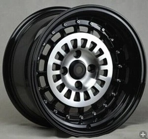 new designs et 0 alloy wheel deep dish 4x100 color car wheels 15 inch deep dish rims china