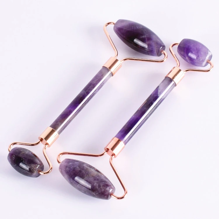 New fashioned 100% amethyst  jade roller  facial massager for skin care