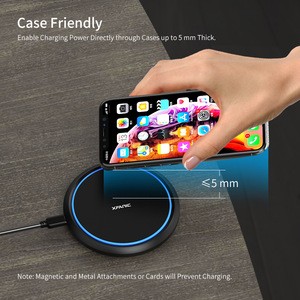 New Fast Wireless Phone Charger 15W 10W 7.5W 5W Ultra-Thin Phone Charging Pad Best Wireless Charger For Phone