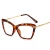 Import New flat mirror optical glasses frame rhombus simple glasses frame men and women glasses from China