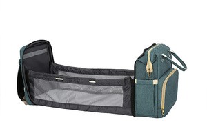 New Folding Travel Crib Newborn Baby Organic Sleeping Bag Portable Bed Diaper Bag Multifunctional Large Traveling Mom Bag Backpa