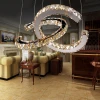 New LED C-shape Crystal Chandelier Luxury Crystal Pendant Chandelier Modern Light Dining Room Crystal Hanging Light