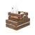 Import New nesting rustic brown wood storage accent crates from China