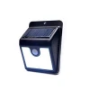 New style Courtyard black solar Waterproof Garden lamp outdoor LED motion sensor wall light