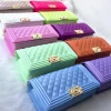 New Women&#39;s Hot selling jelly shoulder bag colorful PVC bag tote  shoulder handbag