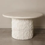 Newstar Modern Dining Room Table Natural Travertine Round Dining Table Marble Dining Table Living Room Tables