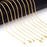 No Fade Real Gold Plated Wholesale Custom Stainless Steel Weave Chains