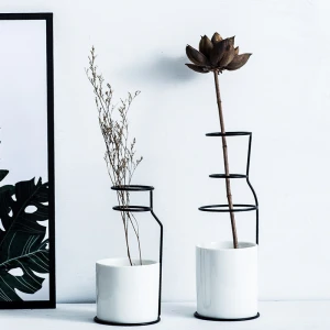 Nordic Decoration Home Art Design Pottery Ceramics Vase Scandinavian Minimalist Style Home Decoration Accessories Modern
