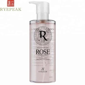 oem 500ml bodycare products rose water tendering nourishing shower gel for private label
