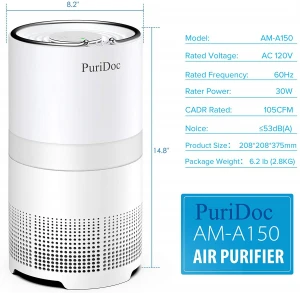 OEM H13 True HEPA home air purifier with hepa filter PM2.5 remove bedroom air purifier portable mini air purifiers wholesale