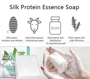 OEM Natural Organic Sea Salt Essential Oil Soap Whitening Handmade Goat Milk Soap base For Remove Skin Acne Deep