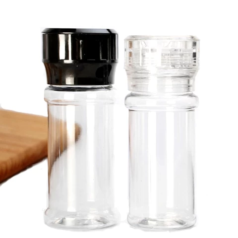 OEM Wholesale 4oz Salt and Pepper Grinder Bottle 100ml Plastic Spice Grinder