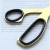 Import office school stationery supply gold cutting scissors beautiful student scissors from China
