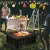 Outdoor Fire pit Metal Firepit Square Table Backyard Patio Garden Stove Wood Burning Fire Pit with Spark Screen