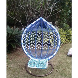 Outdoor Garden Furniture Metal stand rattan wicker Garden Swing egg Hanging baskets Chair